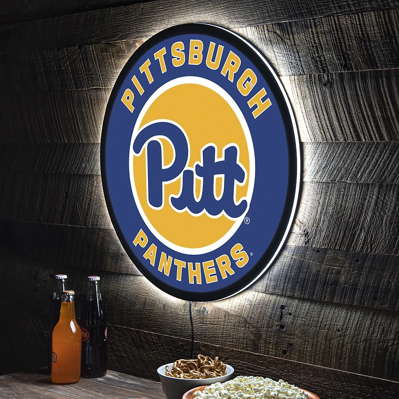 Pitt Panthers LED XL Round Wall Décor