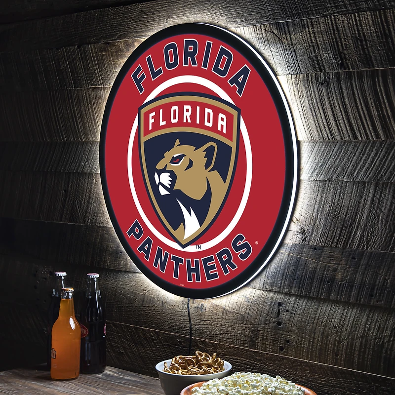 Florida Panthers LED XL Round Wall Décor