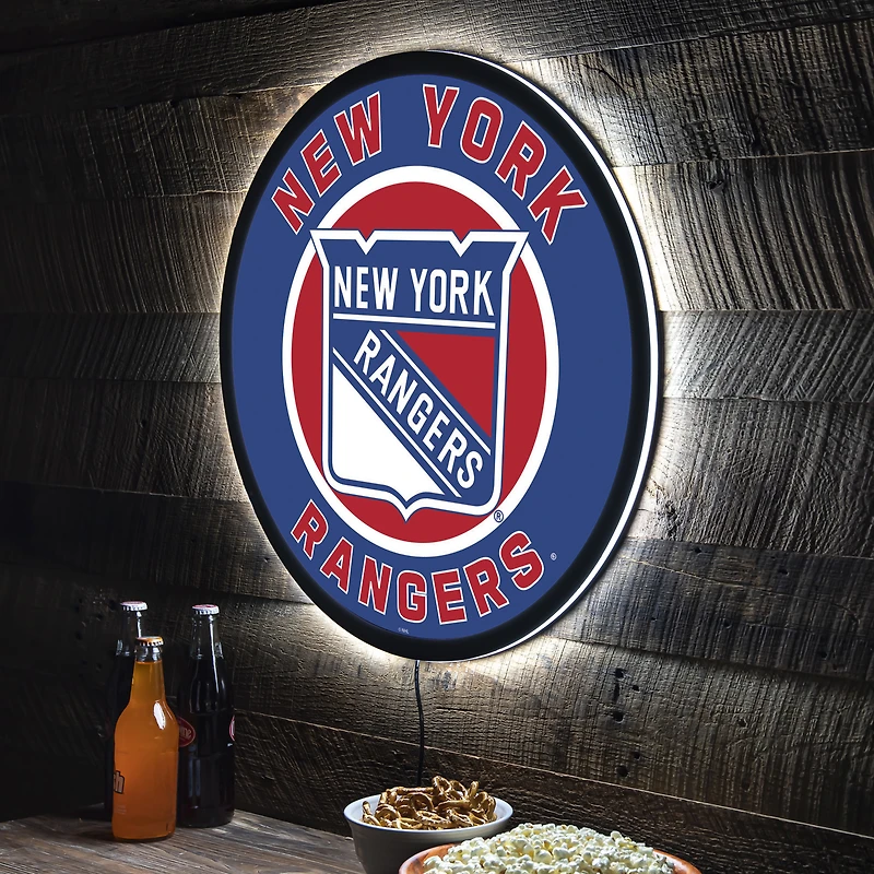 New York Rangers LED XL Round Wall Décor