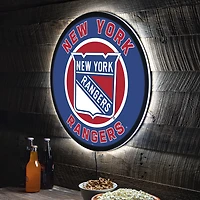 New York Rangers LED XL Round Wall Décor
