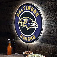 Baltimore Ravens LED XL Round Wall Décor