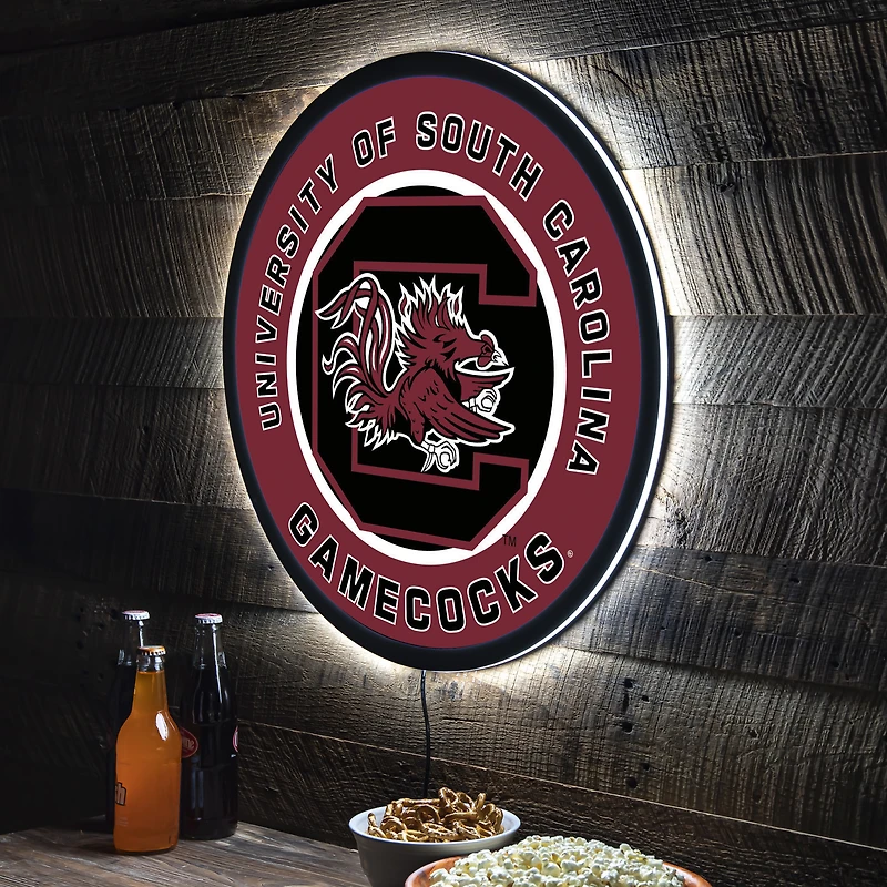 South Carolina Gamecocks LED XL Round Wall Décor