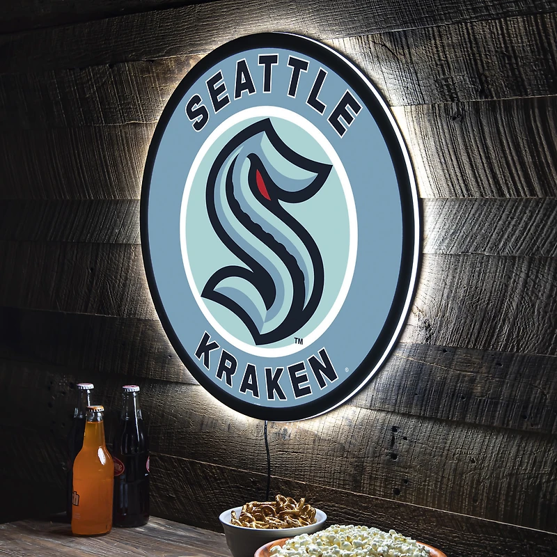 Seattle Kraken LED XL Round Wall Décor