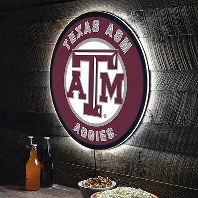 Texas A&M Aggies LED XL Round Wall Décor