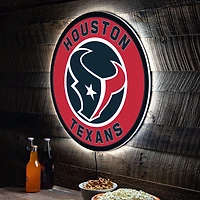 Houston Texans LED XL Round Wall Décor