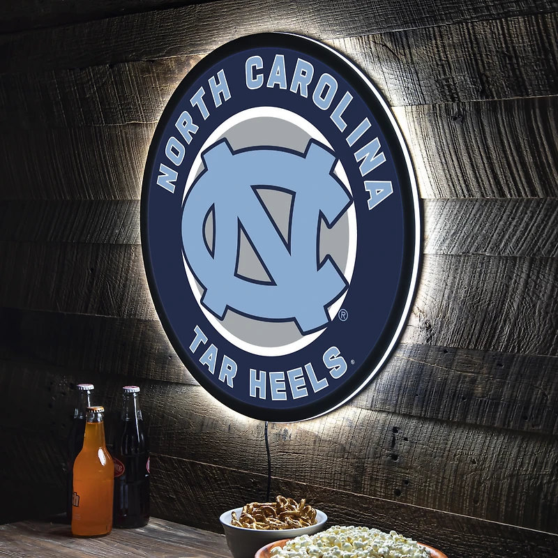 North Carolina Tar Heels LED XL Round Wall Décor