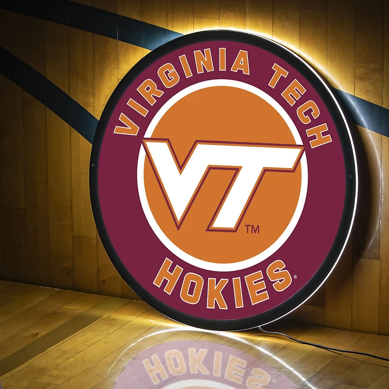 Virginia Tech Hokies LED XL Round Wall Décor