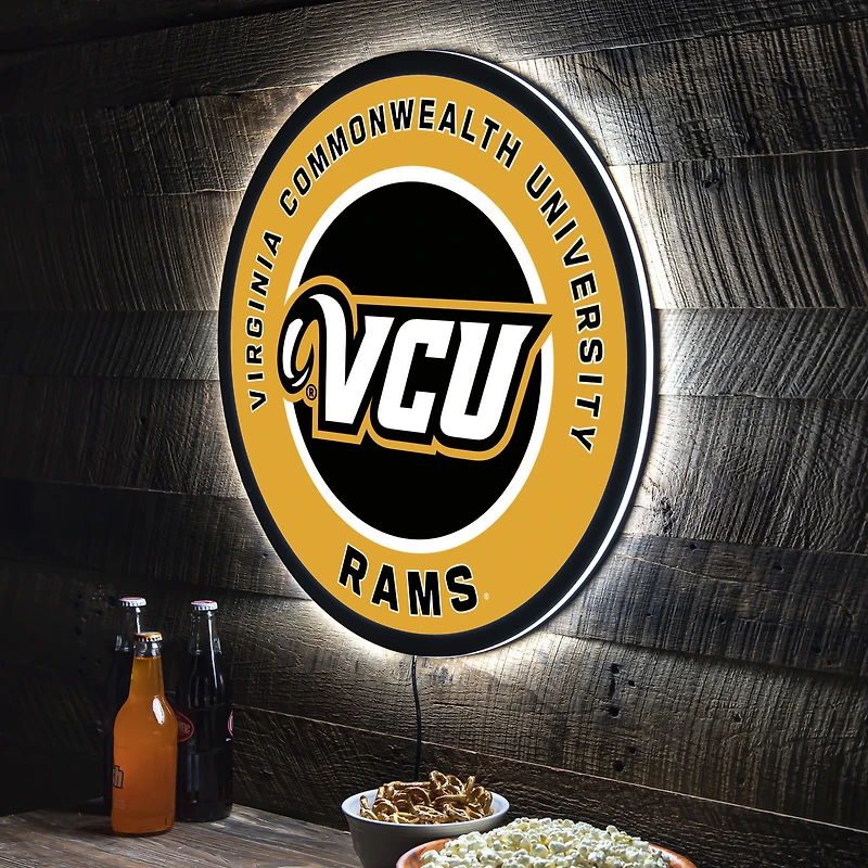 VCU Rams LED XL Round Wall Décor