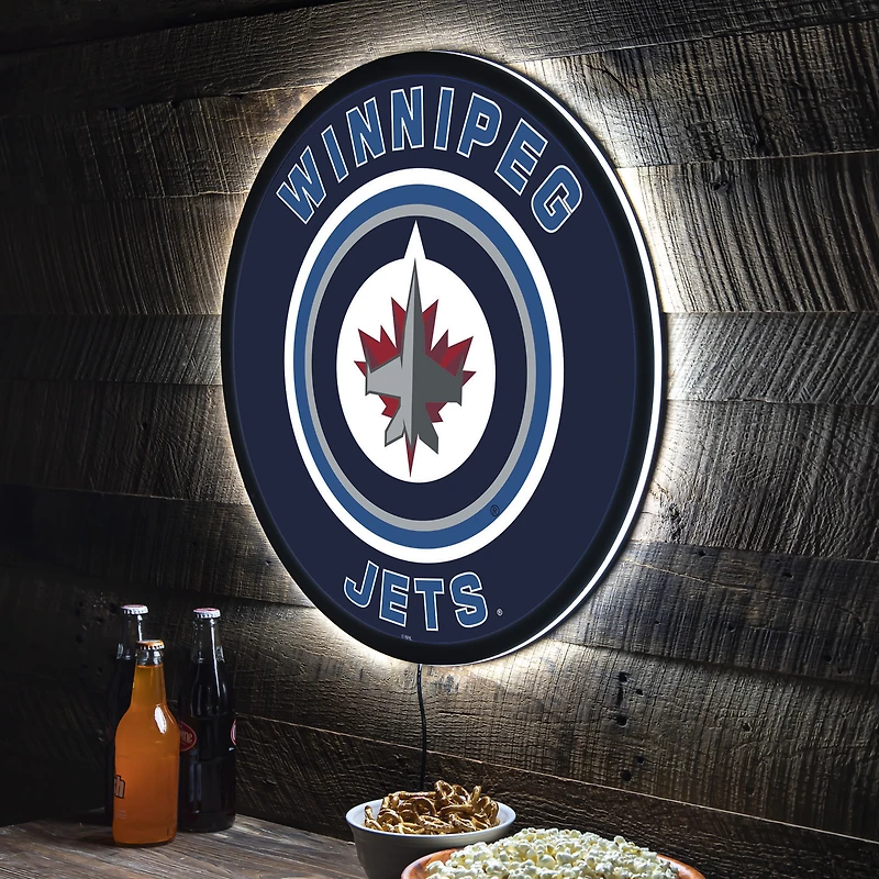 Winnipeg Jets LED XL Round Wall Décor