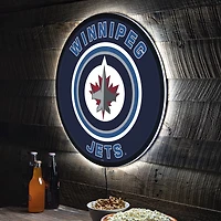 Winnipeg Jets LED XL Round Wall Décor