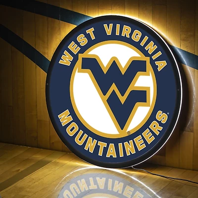 West Virginia Mountaineers LED XL Round Wall Décor
