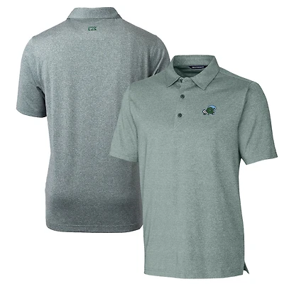 Men's Cutter & Buck Heather Green Tulane Green Wave Forge Stretch Polo