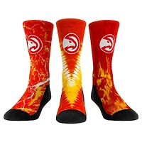 Youth Rock Em Socks Atlanta Hawks Three-Pack Crew Socks Set