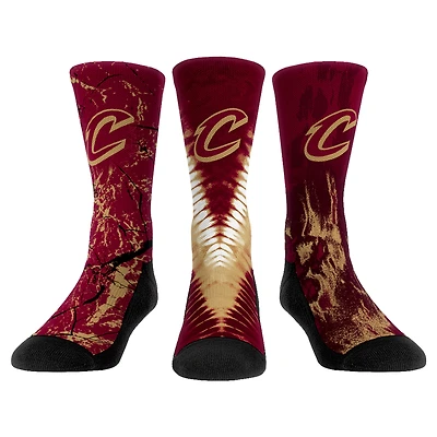Youth Rock Em Socks Cleveland Cavaliers Three-Pack Crew Socks Set