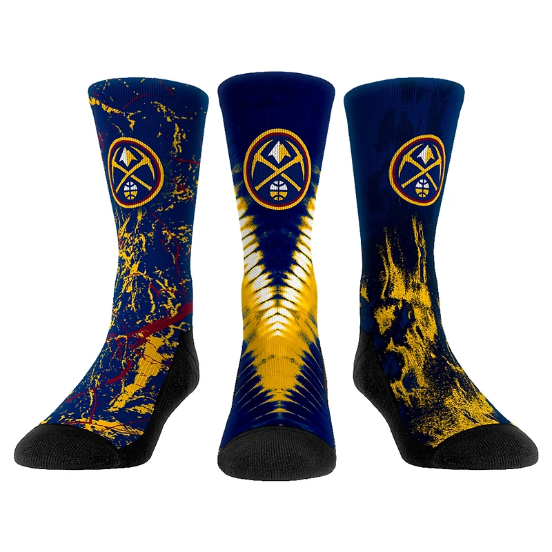 Youth Rock Em Socks Denver Nuggets Three-Pack Crew Socks Set