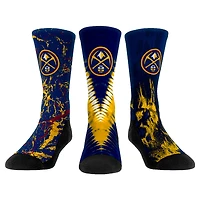 Youth Rock Em Socks Denver Nuggets Three-Pack Crew Socks Set