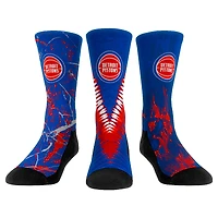 Youth Rock Em Socks Detroit Pistons Three-Pack Crew Socks Set