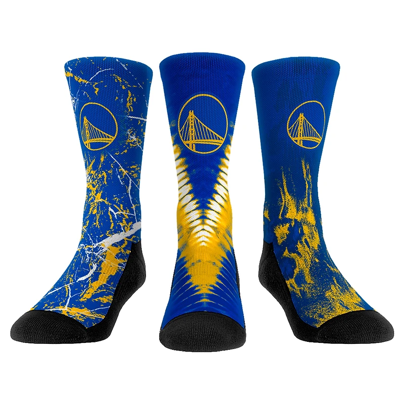 Youth Rock Em Socks Golden State Warriors Three-Pack Crew Socks Set
