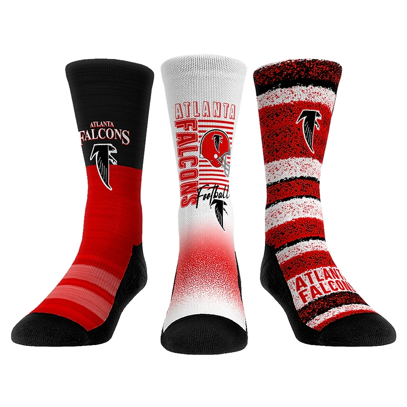 Youth Rock Em Socks Atlanta Falcons Throwback Three-Pack Crew Sock Set