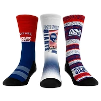 Youth Rock Em Socks New York Giants Throwback Three-Pack Crew Sock Set