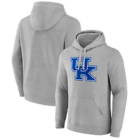 Men's Gray Kentucky Wildcats Logo Pullover Hoodie