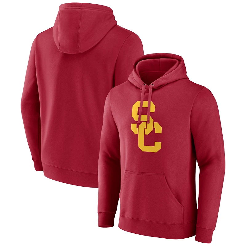 Men's Cardinal USC Trojans Logo Pullover Hoodie