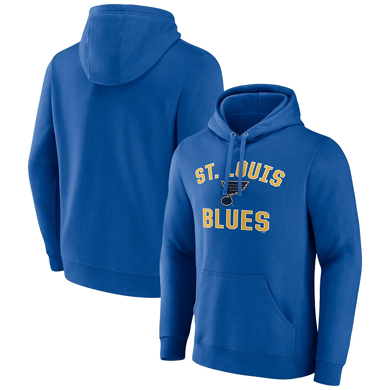 Men's Royal St. Louis Blues Victory Arch Pullover Hoodie