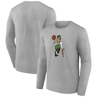 Men's Gray Boston Celtics Alternate Logo Long Sleeve T-Shirt