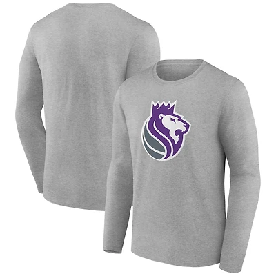 Men's Gray Sacramento Kings Alternate Logo Long Sleeve T-Shirt