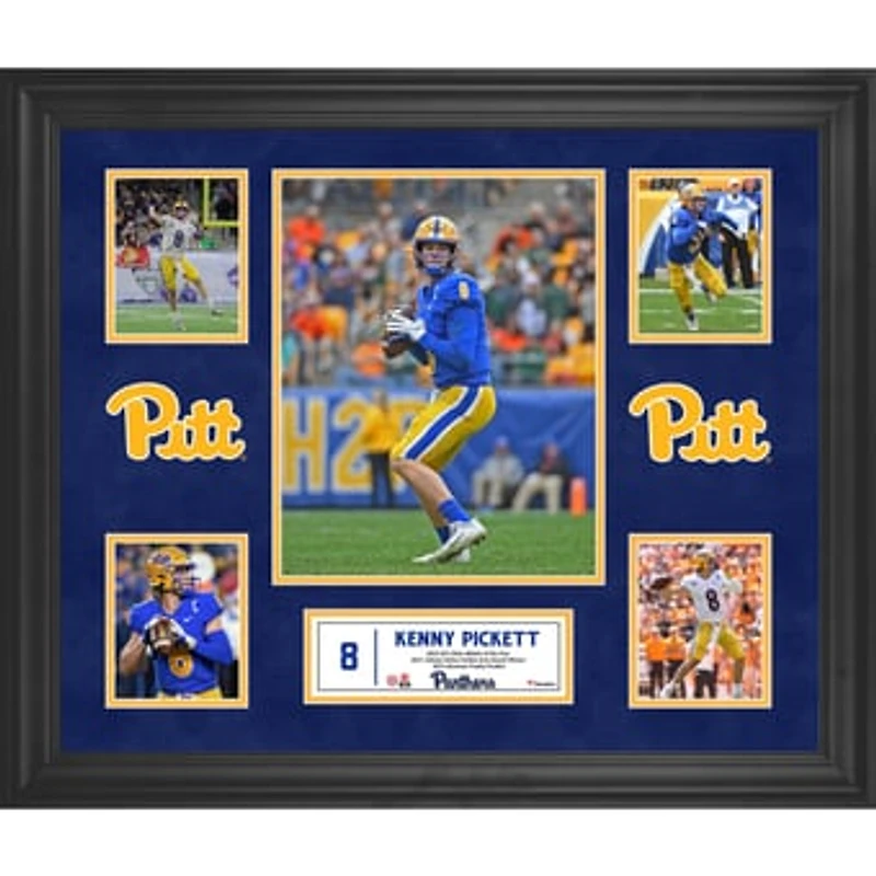 Kenny Pickett Pitt Panthers Framed 5-Photo Collage