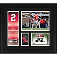 Matt Corral Ole Miss Rebels Framed 15" x 17" Player Collage