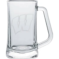 Wisconsin Badgers 15oz. Frost Etch Glass Tankard