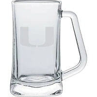 Miami Hurricanes 15oz. Frost Etch Glass Tankard