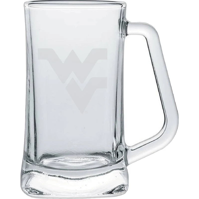 West Virginia Mountaineers 15oz. Frost Etch Glass Tankard