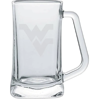 West Virginia Mountaineers 15oz. Frost Etch Glass Tankard