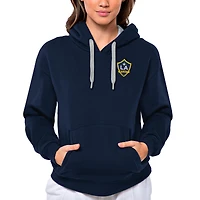 Women's Antigua Navy LA Galaxy Team Logo Victory Pullover Hoodie