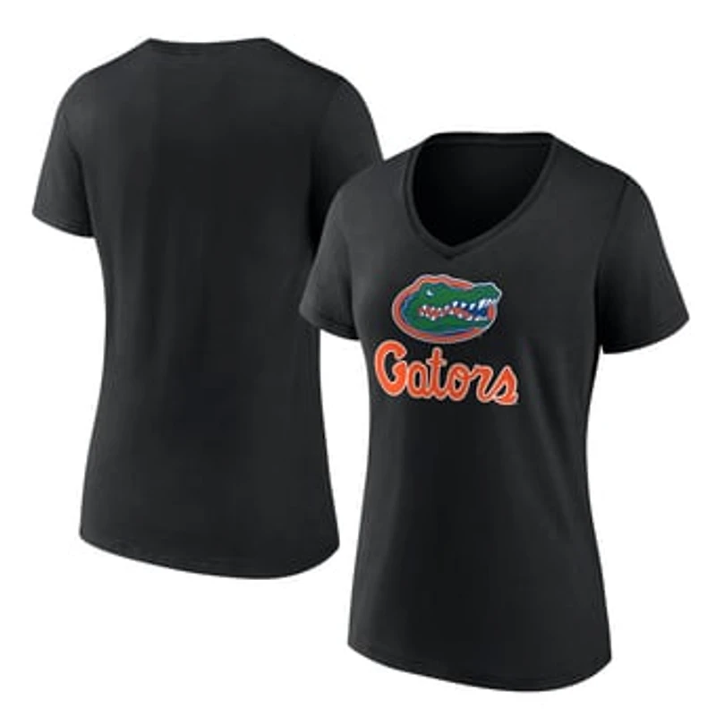 Women's Black Florida Gators Lockup Team V-Neck T-Shirt
