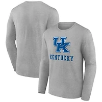 Men's Gray Kentucky Wildcats Lockup Team Long Sleeve T-Shirt