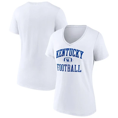 Women's White Kentucky Wildcats First Sprint Team V-Neck T-Shirt