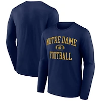 Men's Navy Notre Dame Fighting Irish First Sprint Team Long Sleeve T-Shirt