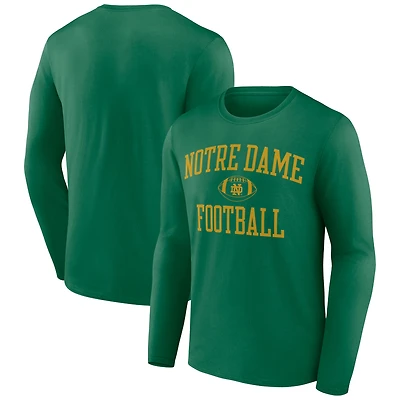 Men's Green Notre Dame Fighting Irish First Sprint Team Long Sleeve T-Shirt