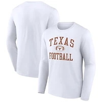 Men's White Texas Longhorns First Sprint Team Long Sleeve T-Shirt
