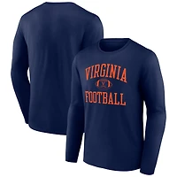 Men's Navy Virginia Cavaliers First Sprint Team Long Sleeve T-Shirt