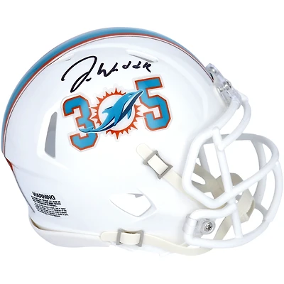 Jaylen Waddle Miami Dolphins Autographed Riddell 305 Speed Mini Helmet