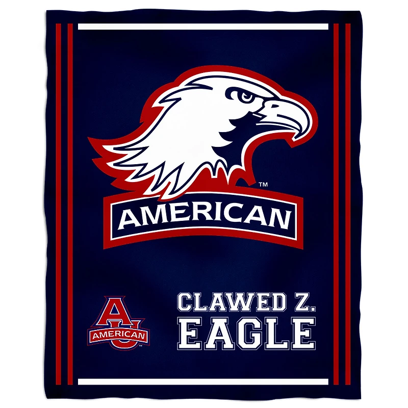 American University Eagles 36'' x 48'' Children's Mascot Plush Blanket