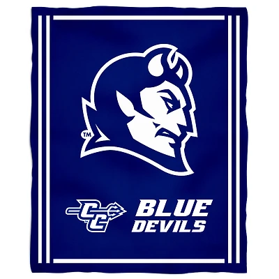 Central Connecticut State Blue Devils 36'' x 48'' Children's Mascot Plush Blanket