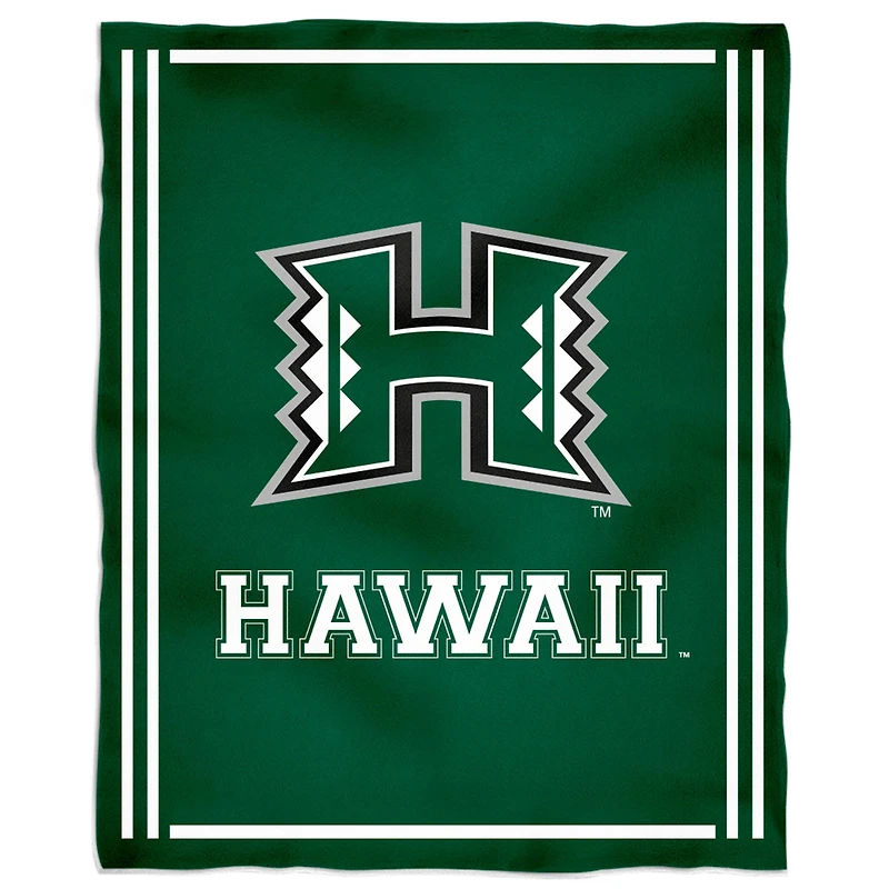 Hawaii Warriors 36'' x 48'' Children's Mascot Plush Blanket