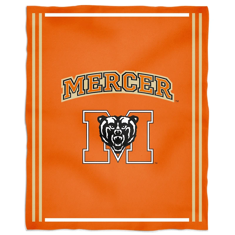 Mercer Bears 36'' x 48'' Children's Mascot Plush Blanket