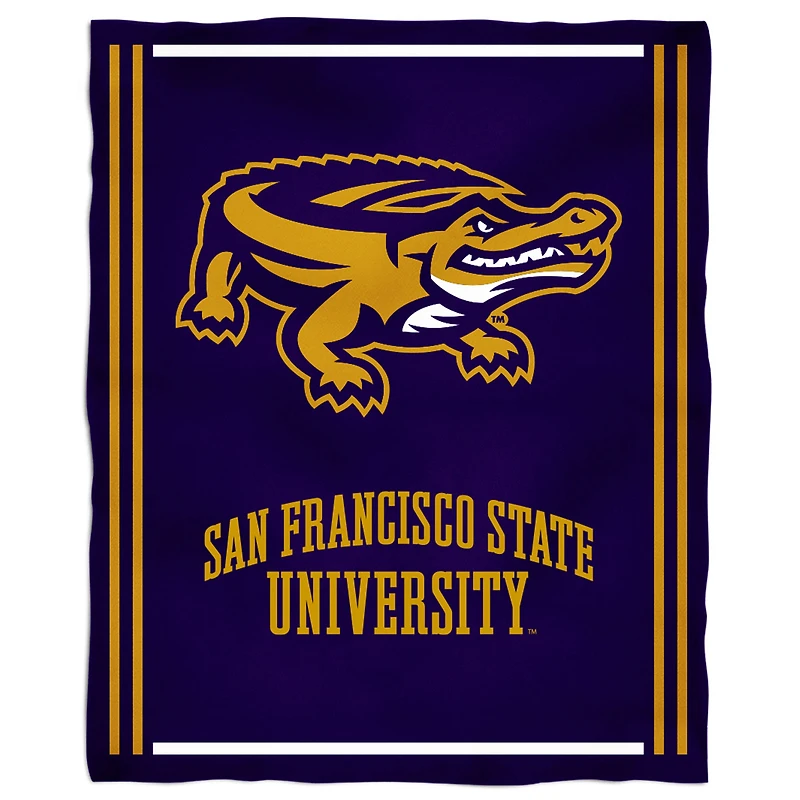 San Francisco State Gators 36'' x 48'' Children's Mascot Plush Blanket