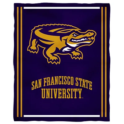 San Francisco State Gators 36'' x 48'' Children's Mascot Plush Blanket